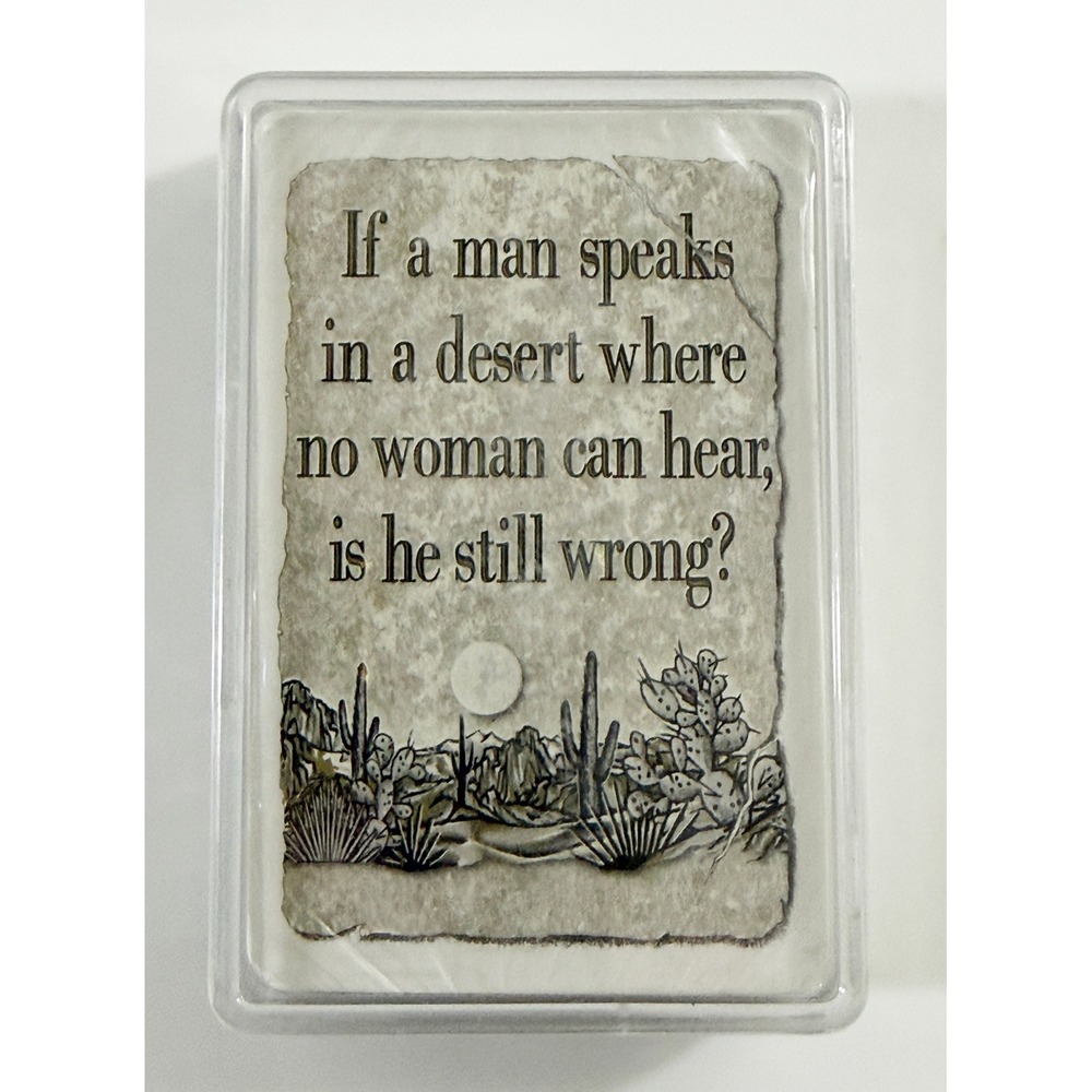 Unbranded Playing Cards Tan Desert Humorous Quote Novelty Deck